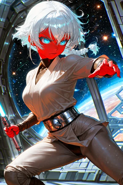 Background cover of A Young Girl's War Between the Stars [Youjo Senki/Star Wars]