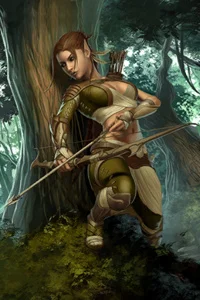 Background cover of An Elf in Skyrim