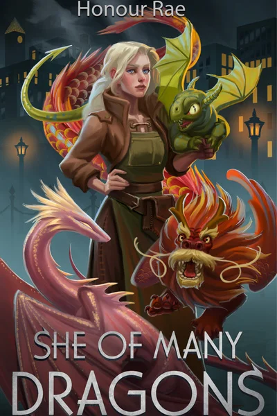 Background cover of She of Many Dragons