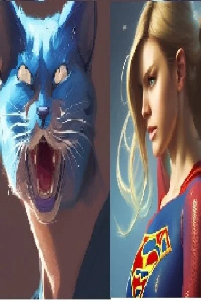 Background cover of Reincarnated as Supergirl (YJ / DC)