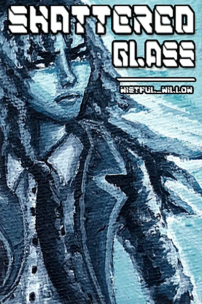 Background cover of Shattered Glass - A Cyberpunk Noir Crime Thriller