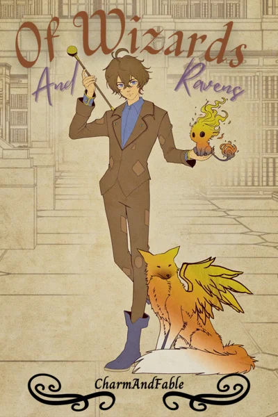 Background cover of Of Wizards and Ravens [Magical Academy, Progression Fantasy, Slice of Life]