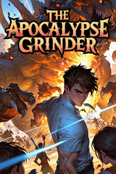 Background cover of The Apocalypse Grinder (LitRPG Apocalypse, Timeloop)